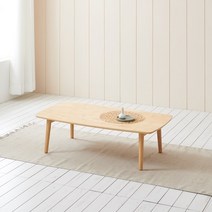 위즈데코 이츠 접이식좌탁테이블 내추럴 좌식 테이블, 110x600