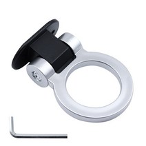 트레일러견인장치 자동차 트레일러 후크 스티커 장식 부착 레이싱 링 렌치와 차량 견인 1 개, 02 은