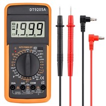 전문 멀티 미터 디지털 DT9205A 매뉴얼 테스터 HFE 용량 AC DC 1000V 20A 전압 측정기 트랜지스터 테스터, 보여진 바와 같이, 하나