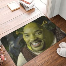 명품러그 예쁜 거실 디자인 러그 카페트 shrek doormat rug carpet mat footpad anti-slip water oil proof 입구 주방 바닥 매트