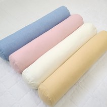도르르 메밀 경추베개 낮은 숙면 수면 수건 원통 원형 경추 목베개, 파우더핑크, 에코비즈폼