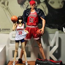 슬램덩크피규어 강백호피규어 슬램덩크차량용피규어 Slam Dunk Xiangbei 팀 아카기 사쿠라기 플라워 로드 루카와 메이플 미야기 미츠이 쇼 핸드 모델 섀시 장식, [01] 2세대 FOC 사쿠라기-31cm