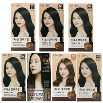 다나한 다나한 모 칼라크림 염색약 x2개/새치커버/염모제, 상세 설명 참조, N4 자연흑갈색x2개