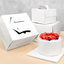 장원패키지 백색무지 케익 케이크 박스 (하판 별도구매), 50매(매당 1078원 )