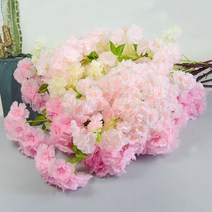 하이따거 인조 사쿠라 가지 가화수 사진 소품 웨딩 호텔 장식 인테리어 소품 핑크핑크 쇼윈도 조경 인테리어 장식 촬영소품 쇼핑몰 카페 음식점, 신현채앵50수비주색