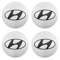 휠캡 휠커버 자동차 60mm 휠 센터 허브 캡 림 커버 배지 스티커 현대 i30 i20 ix35 투싼 악센트 Getz Elan, 03 60mm black 2