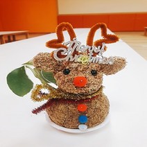 루돌프 토피어리재료 미니화분 체험학습 공기정화, 쥐돌이