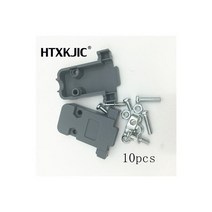 10 세트 RS232 직렬 포트 커넥터 DB9 수 소켓 플러그 플라스틱 케이스가있는 9 핀 구리 COM 어댑터 DIY, 01 기타 _ 03 only shell
