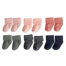 5켤레 오가닉코튼 영아 0-1살 아기 양말