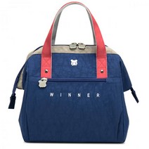 휴대용 보냉가방 도시락 토트 쿨러 가방 파우치 점심 용기 학교 음식 보관, S-딥 블루