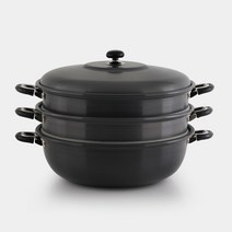[국내생산] 아노다이징 3단 대형 찜기 42cm