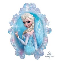 아나그램 겨울왕국 안나 엘사 양면 은박풍선 프로즌 디즈니, 손펌프_고리마운트/낚시줄