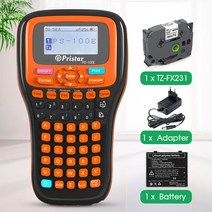 네임 스티커 라벨 프린터 휴대용산업용 라벨 프린터가 있는 3PK 11.7mm HSe631 테이프 PS100E Brother PT, 04 1  Printer_02 미국 플러그