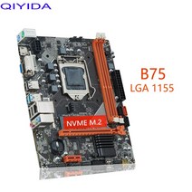 qiyida b75 마더보드 lga 1155 지원 i3i5i7 프로세서 및 ddr3 16g 데스크탑 램(hdmi vga usb2.0 usb3.0 포함)