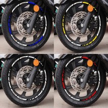 바이커즈 BIKERS 혼다 PCX125 튜닝데칼 휠라인 휠테이프 휠스티커, 골드