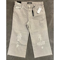 제이브랜드 0228 LIZA MID RISE DISTRESSED 크롭 DENIM COULOTTE IN PALE ASH 사이즈 31 649172