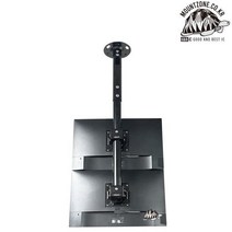 [N-SAN] 천장형 모니터 거치대 세로듀얼형 LC-A1V [15~32형] [겉봉300/속봉700mm] [봉높이:730~880mm]