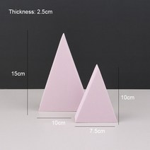 100 여러 가지 빛깔의 기하학 폴리머 폼 사진 소품 NetRed 포즈 장식품 Fotografia 3D 큐브 촬영 장식, 21 Pink 2 pcs