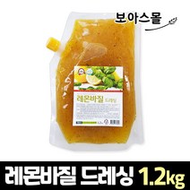 텃밭 레몬바질드레싱 1.2kg (아이스), 1팩