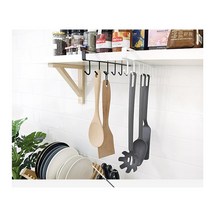 신혼집 주방정리 선반 거치 6후크 홀더 걸이쇠 걸이대