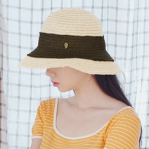 라핑 은은한 밀짚모자 여성 천연소재 라피아햇 바캉스패션 여름모자