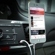 차량 스피커 핸드폰 헤드셋 연결 케이블 스마트폰 원음재생 영화감상, 화이트