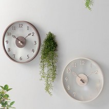 [천삼백케이] [바나나] 아크릴버전출시 유리나무 아이비 우드 인테리어 무소음 벽시계, 네츄럴 아크릴버전