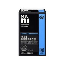 일동제약 마이니루테인 지아잔틴 루테인 황반변성 마리골드꽃 추출물 오메가3 비타민e 빌베리 헤마토코쿠스 눈건강 노안 눈피로 영양제 부모님, 2박스, 60캡슐
