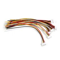 10PCS 3S JST-XH 커넥터 어댑터 플러그 4 핀 서보 연장 코드 15cm, 하나, 그림이 보여 짐에 따라, 10개