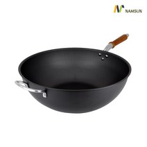 남선 경질 북경팬 34cm 보조손잡이 / 업소용 후라이팬 웍 중식 볶음팬, 상세 설명 참조
