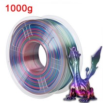 그라디언트 레인보우 3D 프린터 필라멘트 실크 PLA 1.75mm 승화 우주 숲 사탕 마카롱 시리즈 인쇄용, [03] Universe Silk- 1kg