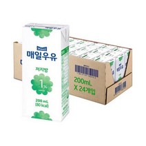 매일우유 멸균 오리지널 200ml 24개, 저지방1프로