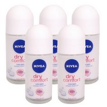 니베아 데오드란트 롤온 드라이 컴포트, 5개, 50ml