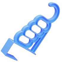 도어 걸이 접이식 옷걸이 다기능 건조 랙 스토리지 5 홀 슈트 욕실 도어 스토리지 랙, 하나, 2pcs blue