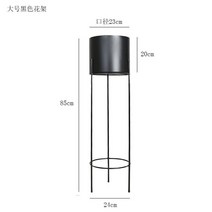 철재화분다이 원목화분선반 정리대모던하고 심플한 꽃꽂이 패션 연철 식물 선반 견고한 구조 화분 스탠드, 34 Pot And Black Shelf