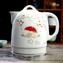 WAKE포트 징더전 도자기 가정용 전열 물주전자 찻주전자 티 생활용 끓인물주전자 용셀프단전 전기, T14-1.8L친밀한 시간