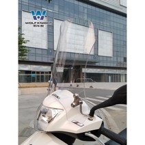 올뉴어드레스125 비전110 고급 5mm 강화 윈드스크린, 45cm(반투명)