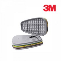 3M 제약 화학공장 방독 필터 정화통 6006K 시야확보