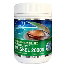 라이프스팬 뉴질랜드 초록입홍합 20000 200분말캡슐 green lipped mussel 푸른입청홍합, 1개, 200캡슐