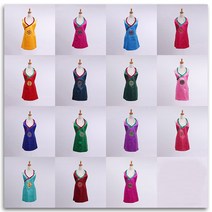 봉봉러브 색동 한복앞치마 원형자수 명절선물 외국인선물(174), 자주색