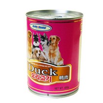 식욕증진 강아지 캔 오리 간식 개신부전간식 펫통조림 노견통조림 애견결석간식 개캔, 1개