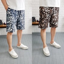 코코로맨틱 바캉스룩 호피 남자 5부 반바지 6종