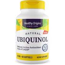 헬시오리진 유비퀴놀 50mg 60소프트젤, 1개, 60정