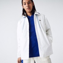 라코스테 라이브 콘트라스트 후드 버튼 재킷 바람막이 패딩 안감 보온 아우터 Lacoste LIVE Contrast Hood Buttoned Jacket