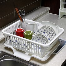 물빠짐 식기건조대(대) / 플라스틱 주방건조대