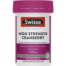 스위스 얼티부스트 하이 스트렝스 크랜베리 25000mg 소프트젤, 1. 30 캡슐, 1개, 30정