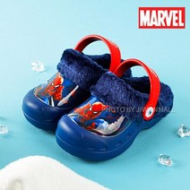 스파이더맨 초등학생 유아 털신내화 아동방한샌들 키즈 유치원 겨울만능화 어린이