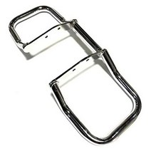 일본직발송 10. IC ENGINE GUARD 가와사키 엔진 가드 엔진 행거 블랙 도금 실버 W800 W650 W400 등 사외, ONE SIZE, 실버 도금