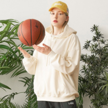 [베이직라벨] 무지 기모 W후드티 여자여성