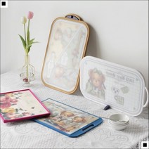 편리한보관 벽걸이 좋은내구성 4종 캐릭터도마 커팅보드, 베어 걸 타원1호